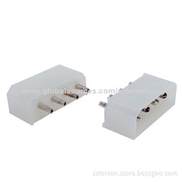 Power Connectors, 5.08mm Pitch, 4-pin, White or Black Color, Straight Dip TypeNew